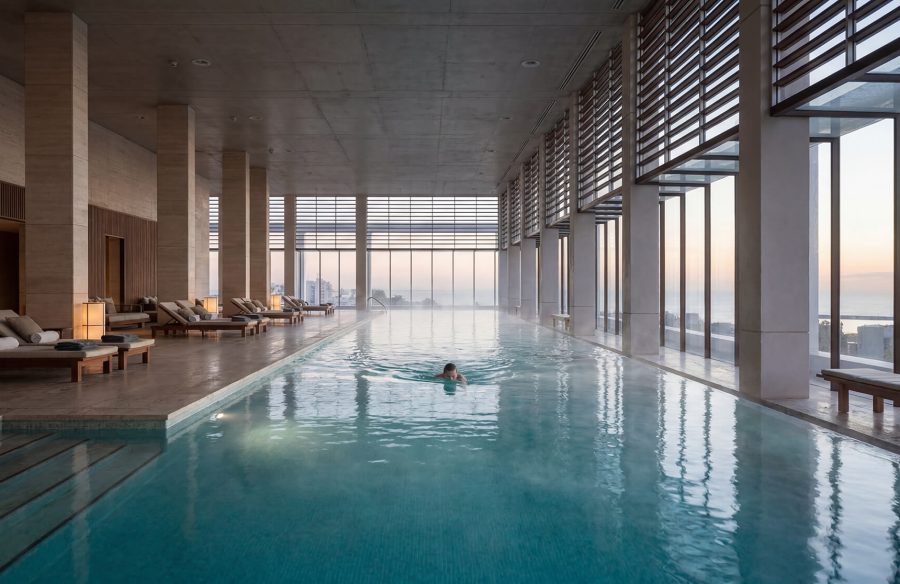 Indoor-Pool-Girl---Sofitel Residences Madero